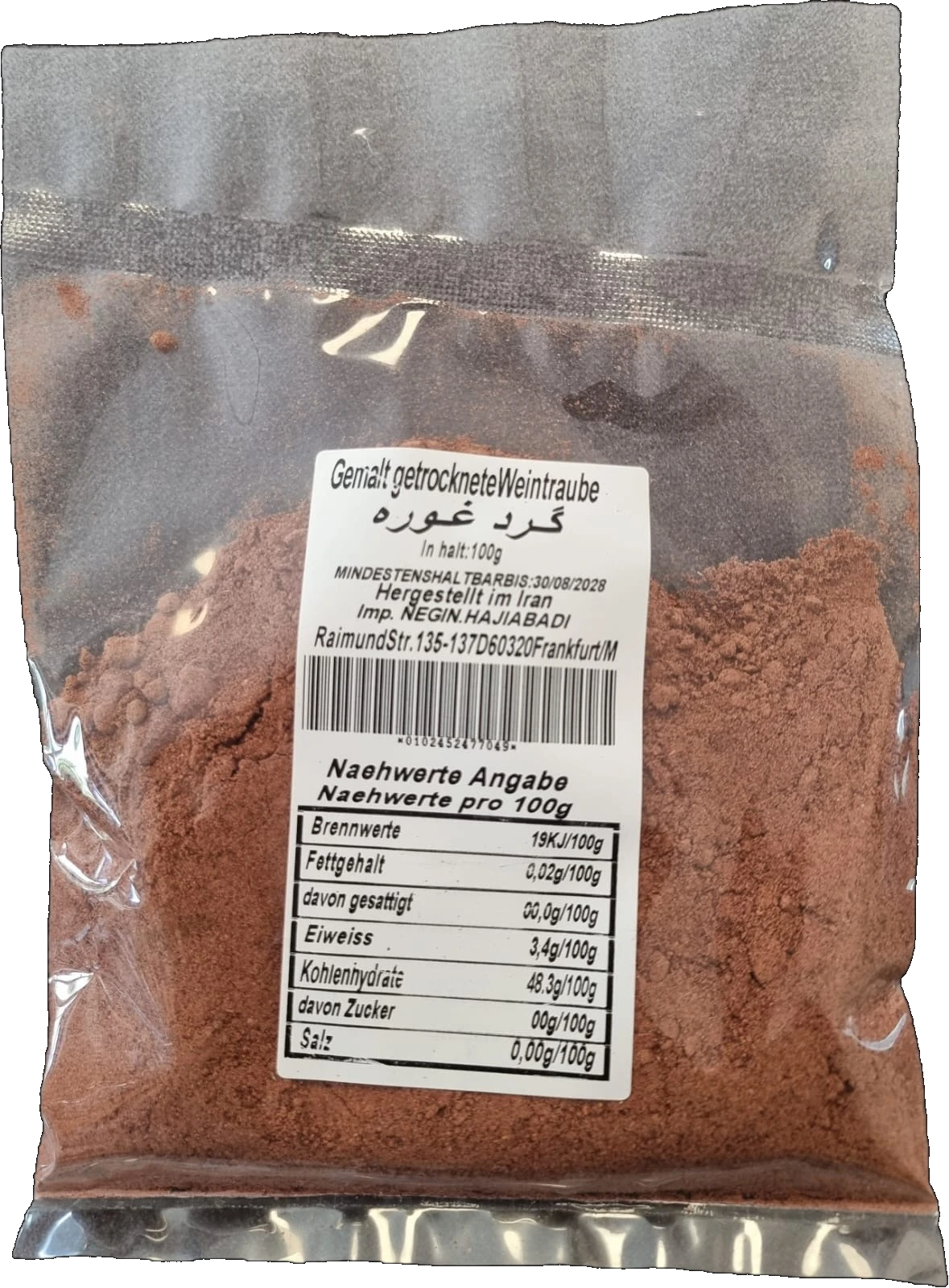 Gemalte getrocknete Weintraube 100 g